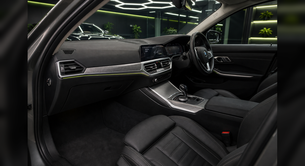 BMW 320i interior and dashboard