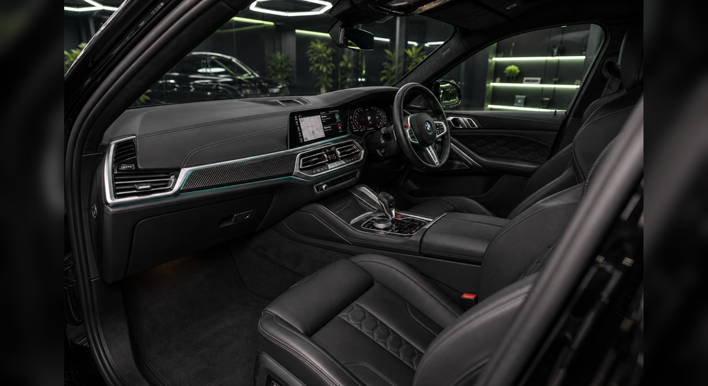BMW X6M Competition interior and dashboard