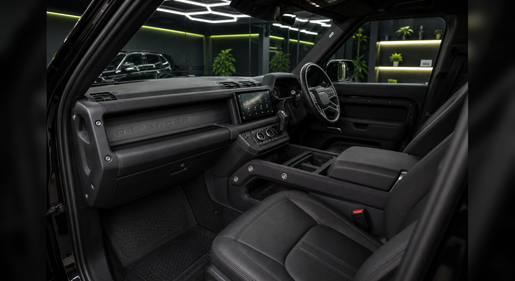 Range Rover Defender interior and dashboard