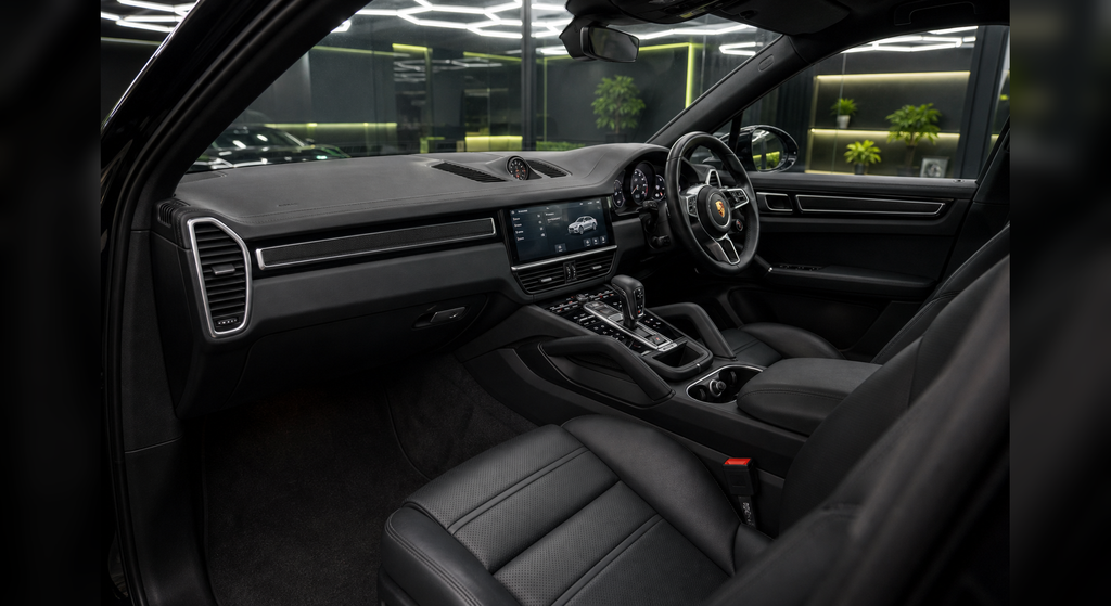 Porsche Cayenne interior and dashboard